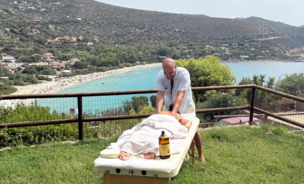 Massaggio in giardino